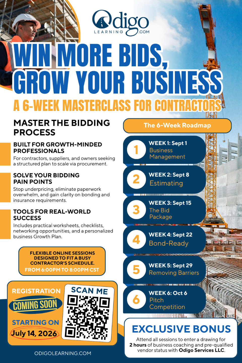 Win More Bids Academy Flyer