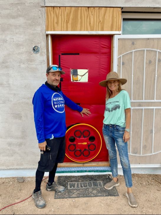 Zara D'Cotta on a healthy home site visit in the USA