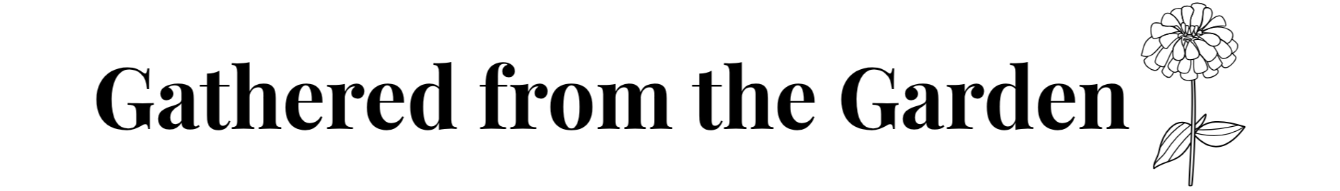 gathered from the garden logo 