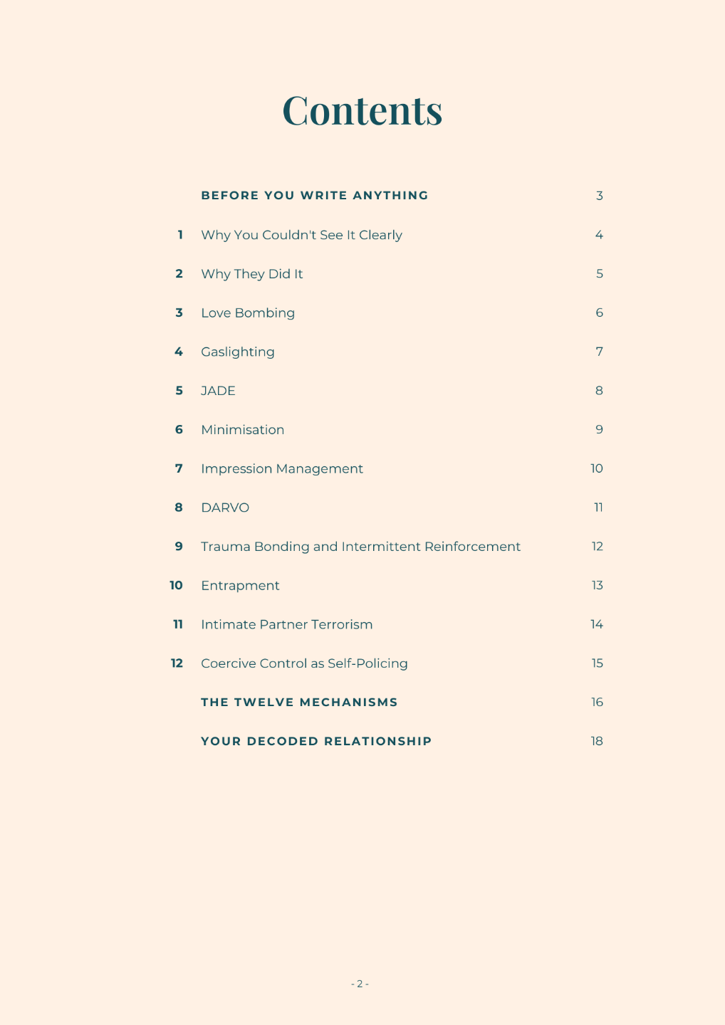 The Manipulation Decoder companion workbook