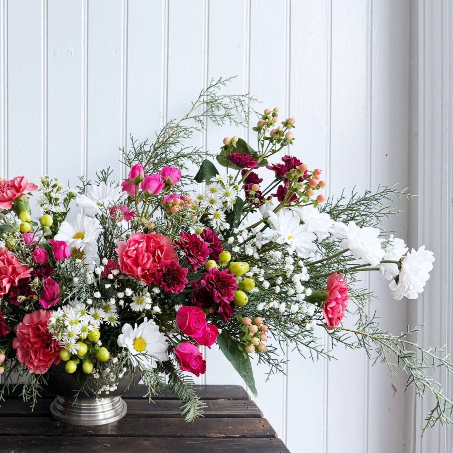 holiday flower arrangement
