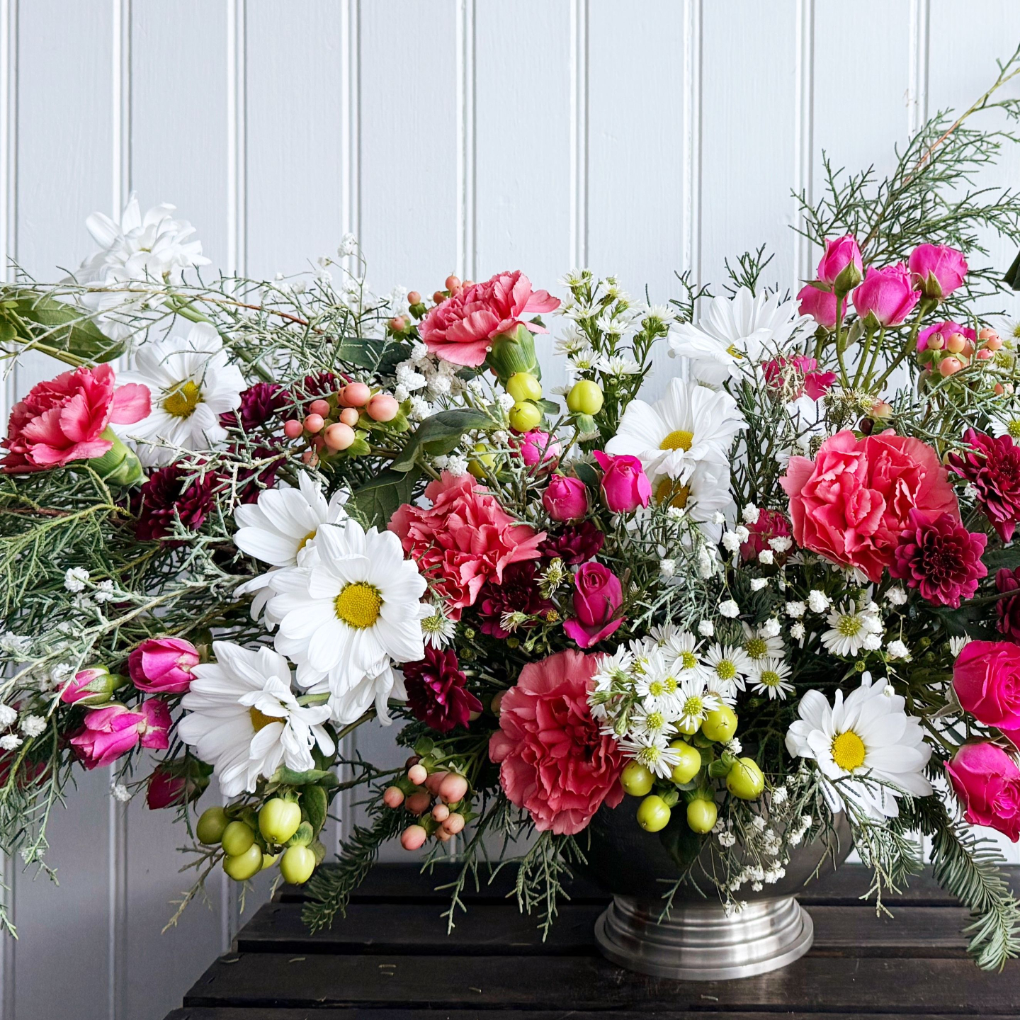 holiday flower arrangement