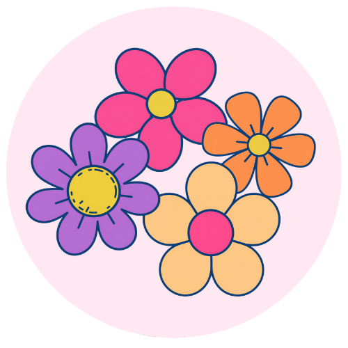Flowers representing Sisterhood in Make Art. Feel Better community