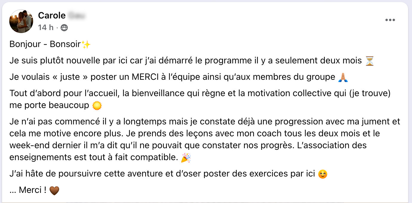 Commentaire d'un membre