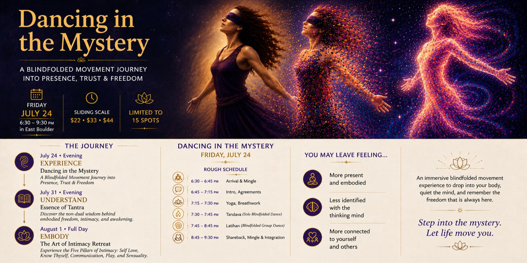 Dancing in the Mystery flyer
