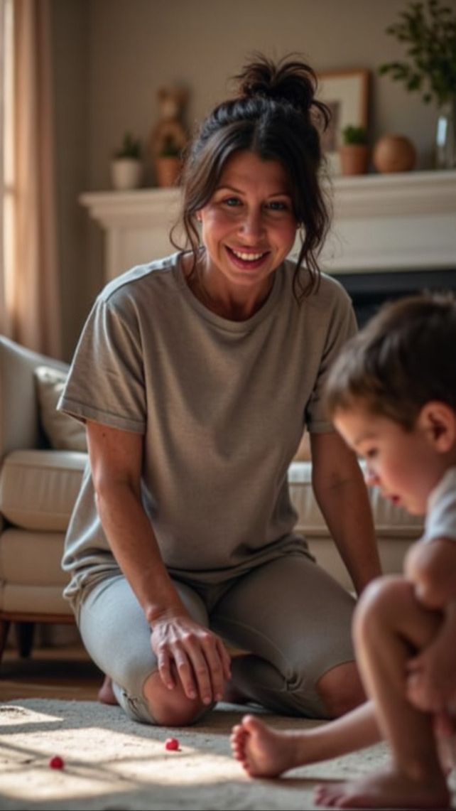 A real, messy, everyday parenting moment at home — upload image here