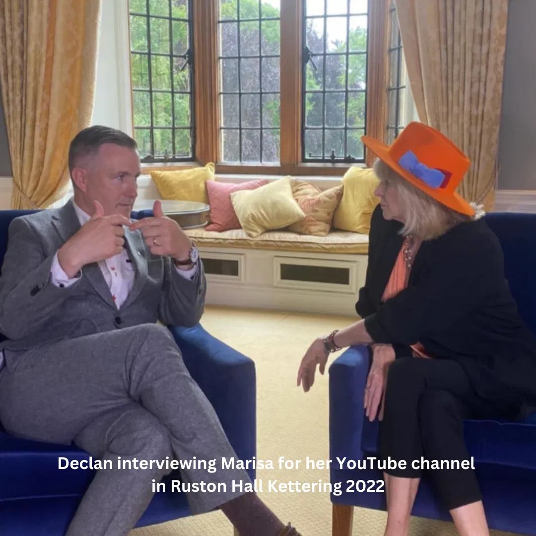 Declan interviewing Marisa Peer