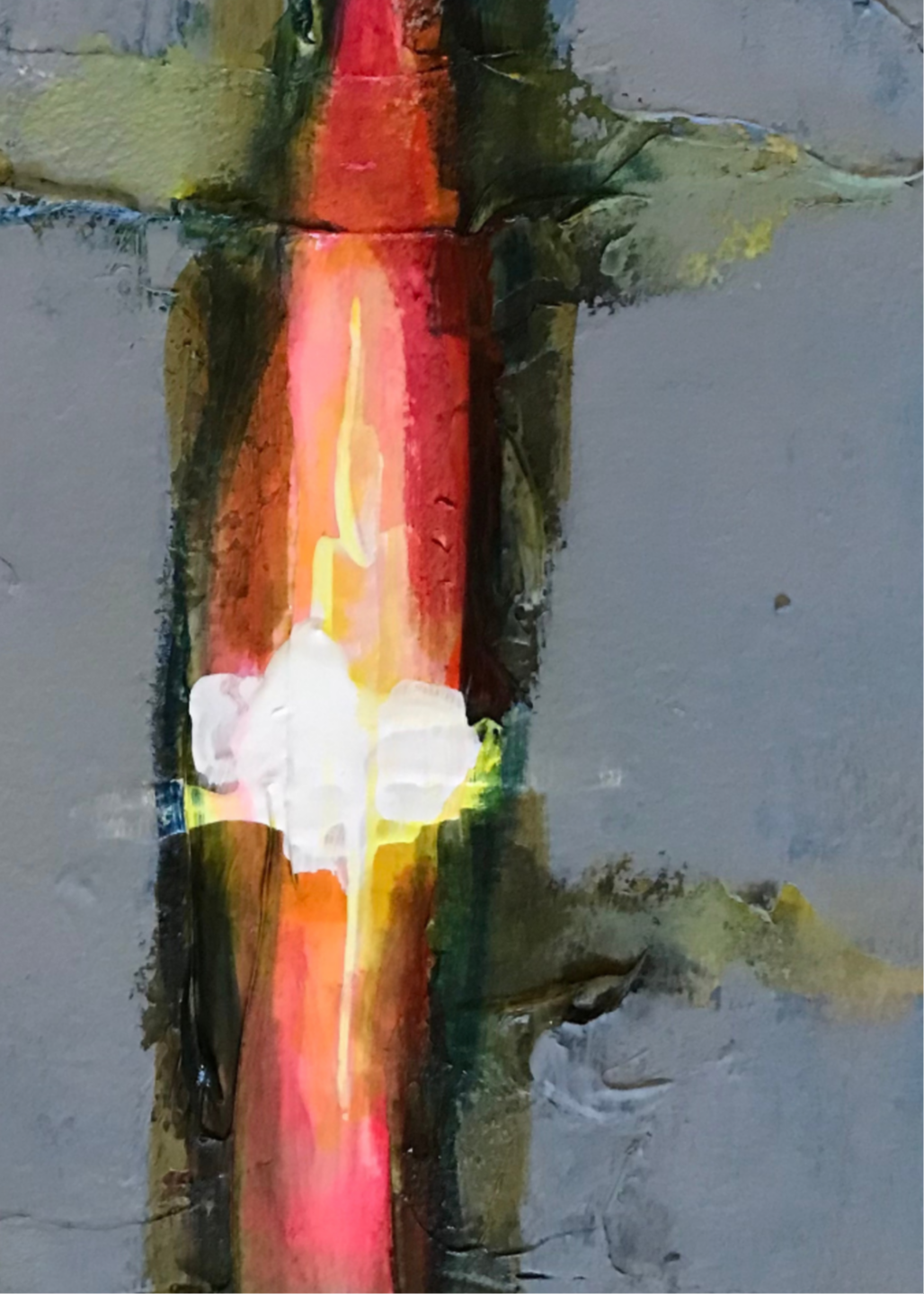 Code 21, Breath Disconnection — pattern painting by Barbara Davis, from the IQF 84 Code System