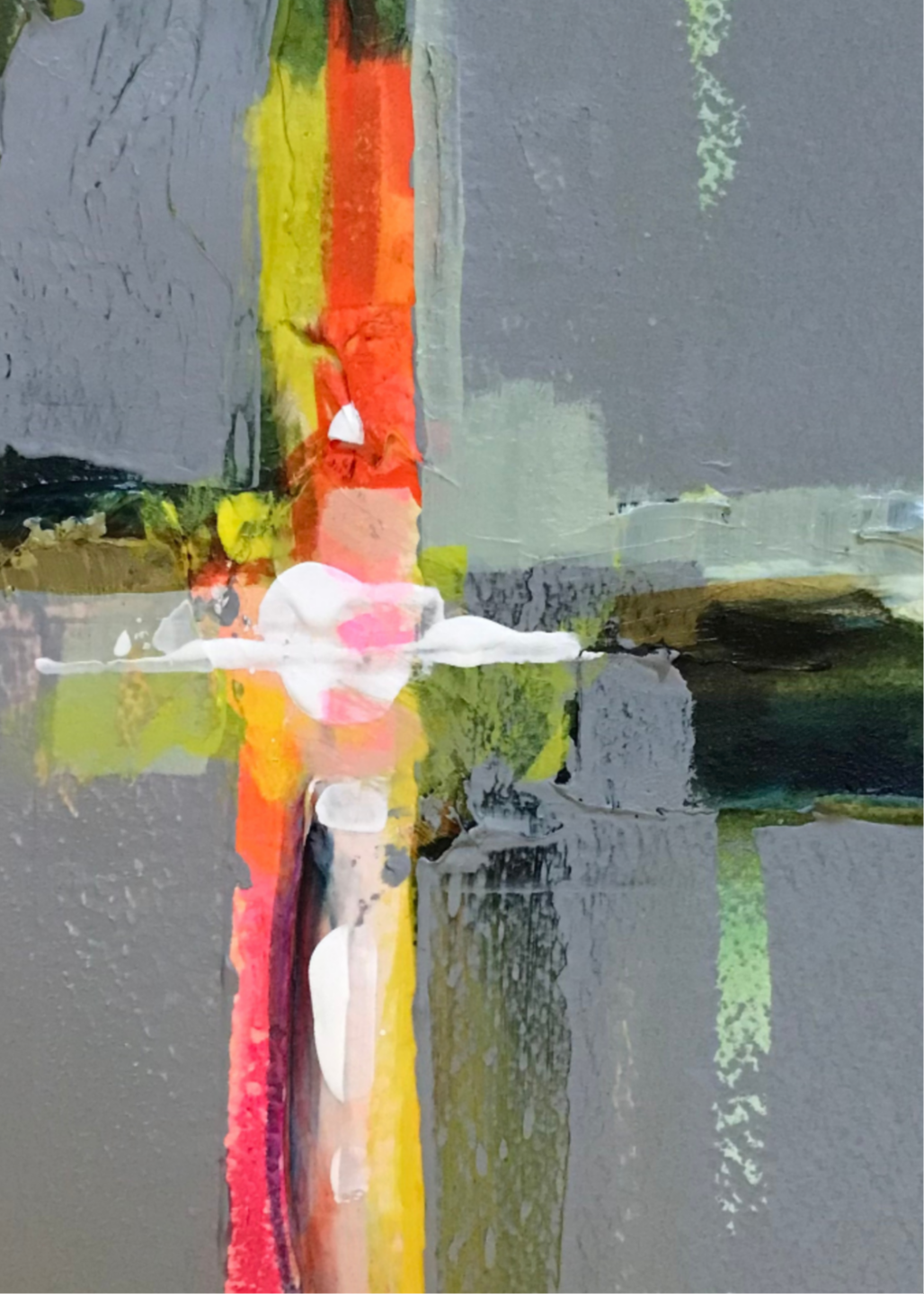 Code 11, Disrupted Breath — pattern painting by Barbara Davis, from the IQF 84 Code System