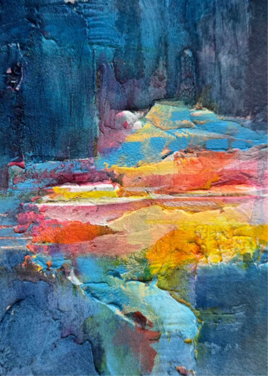 Code 41, Thought Fragmentation — pattern painting by Barbara Davis, from the IQF 84 Code System