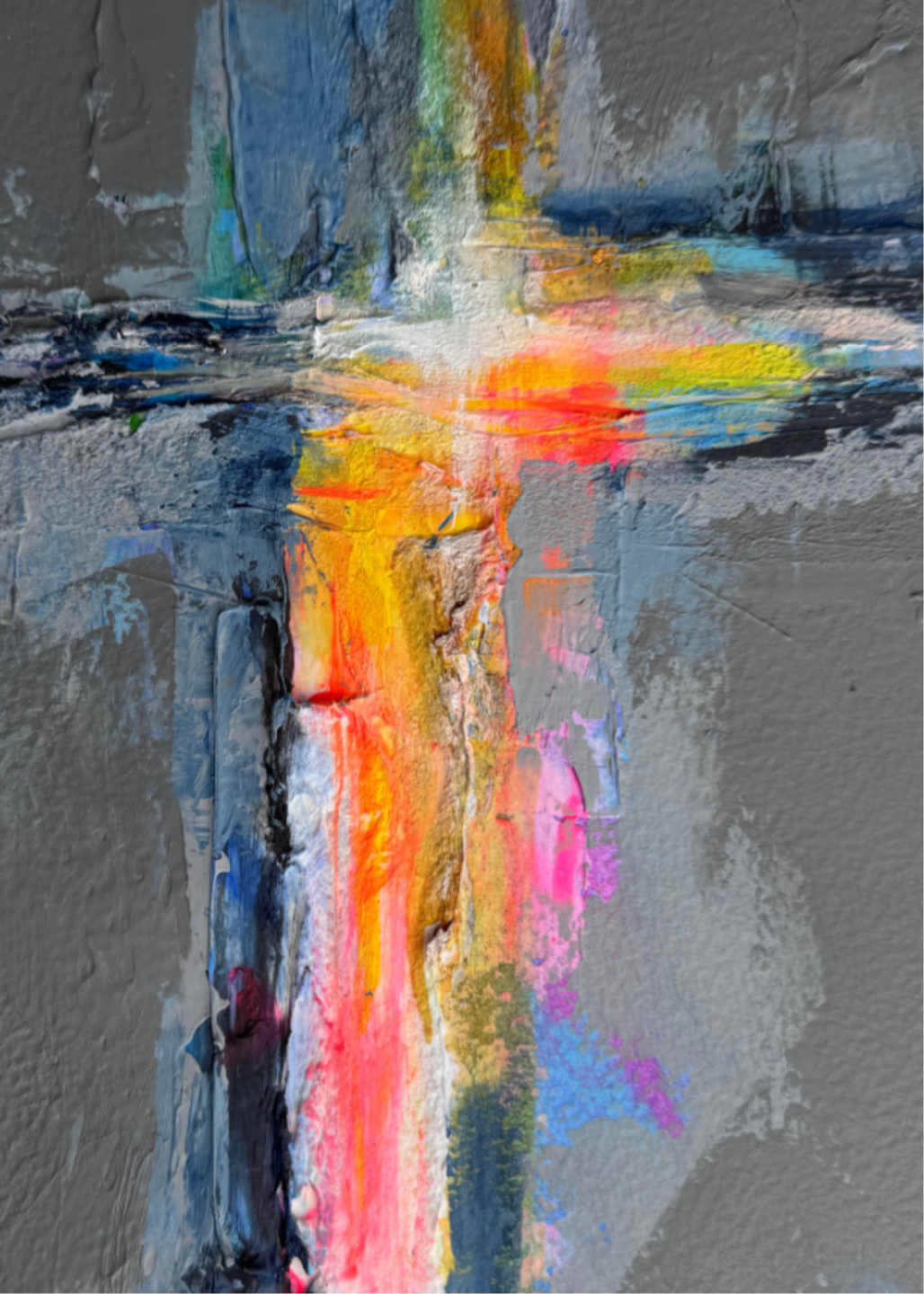 Code 77, Ease in Stillness — pattern painting by Barbara Davis, from the IQF 84 Code System
