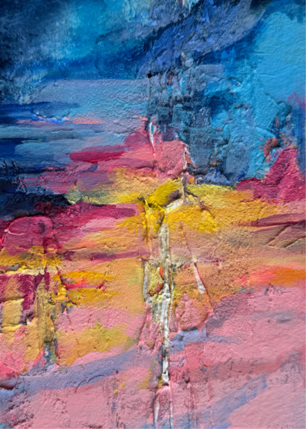 Code 42, Emotional Disconnection in Expression — pattern painting by Barbara Davis, from the IQF 84 Code System
