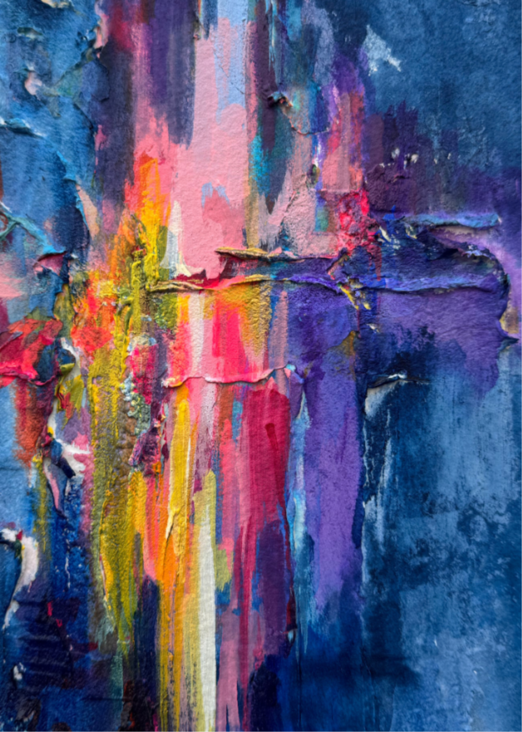 Code 46, Realization Integration — pattern painting by Barbara Davis, from the IQF 84 Code System