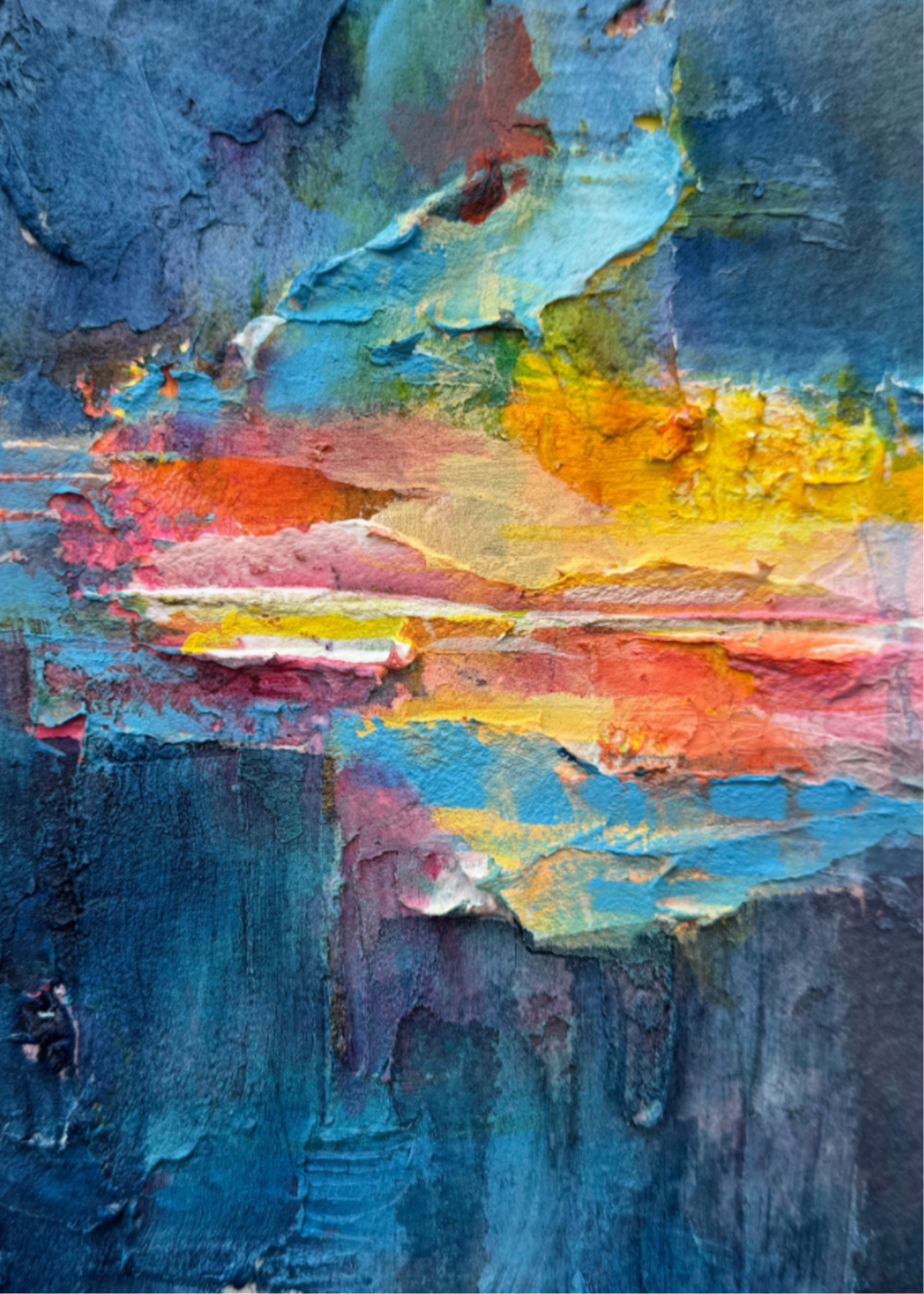 Code 44, Emotional Flow Trust — pattern painting by Barbara Davis, from the IQF 84 Code System
