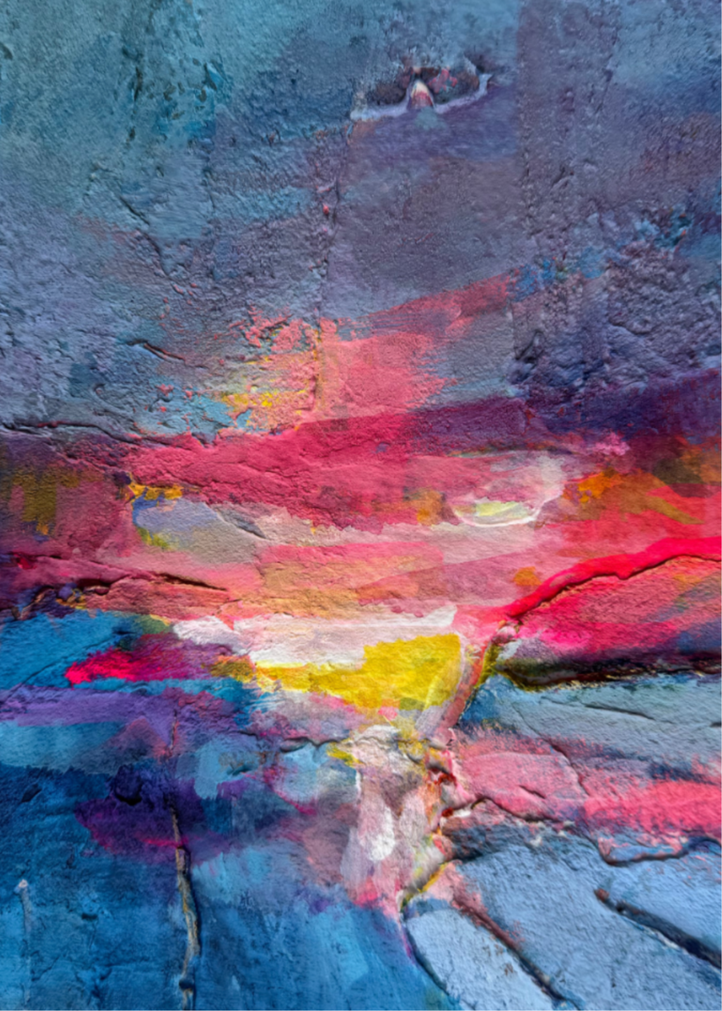 Code 38, Emotional Voice Incongruence — pattern painting by Barbara Davis, from the IQF 84 Code System