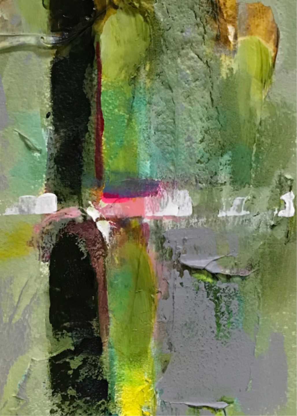Code 26, Conflicted Intention — pattern painting by Barbara Davis, from the IQF 84 Code System