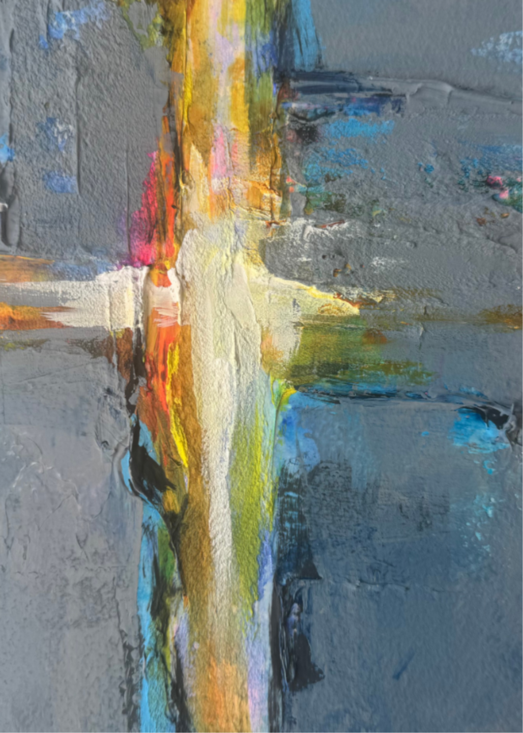Code 2, Partial Presence — pattern painting by Barbara Davis, from the IQF 84 Code System