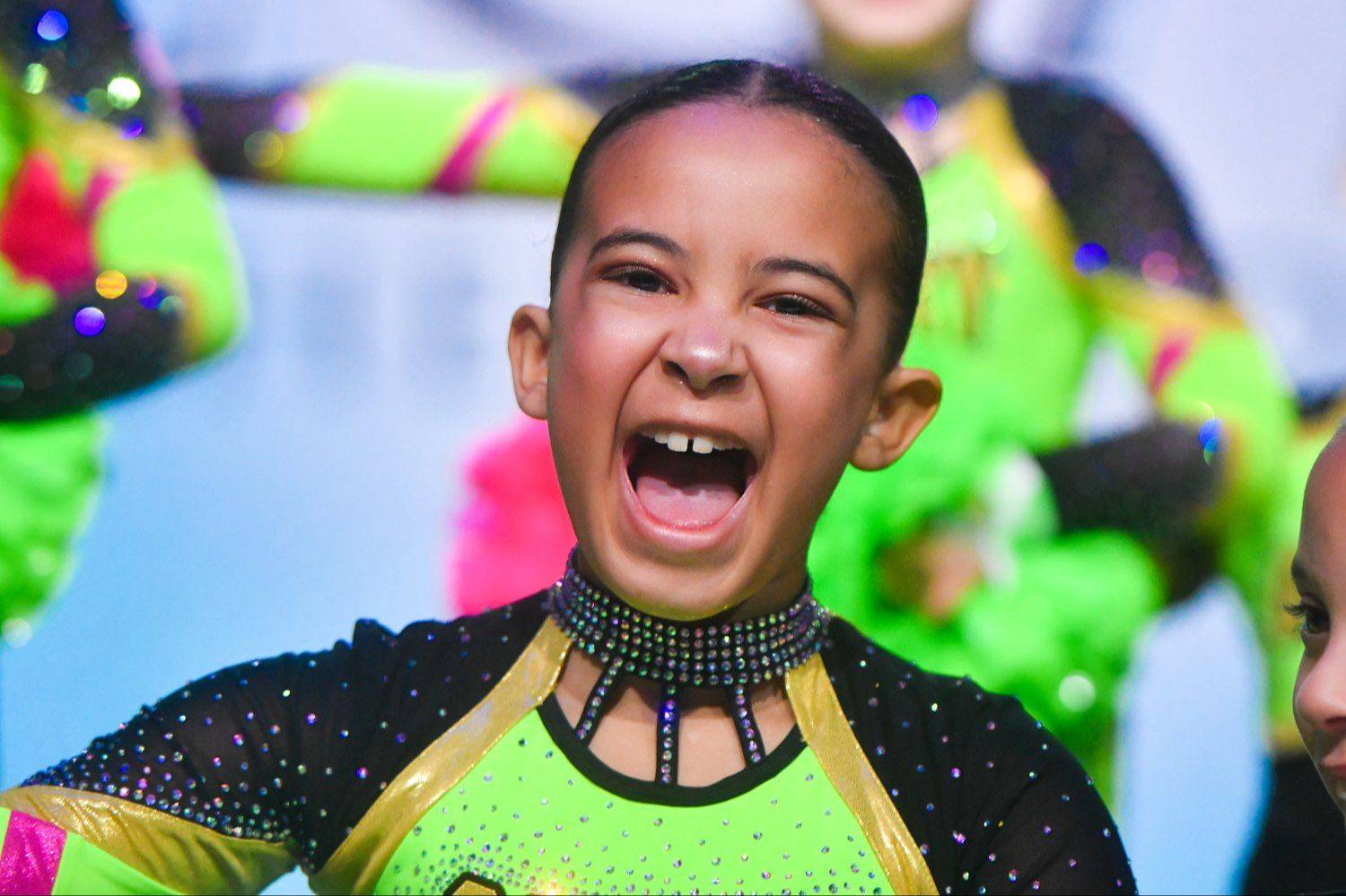 Legacy dancer mid-performance