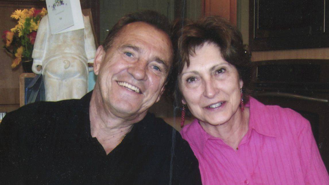 Floyd Wickman with his wife.