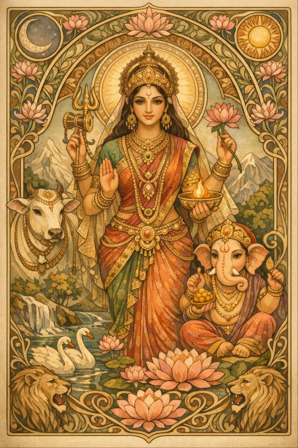 Parvati archetype of committed practice