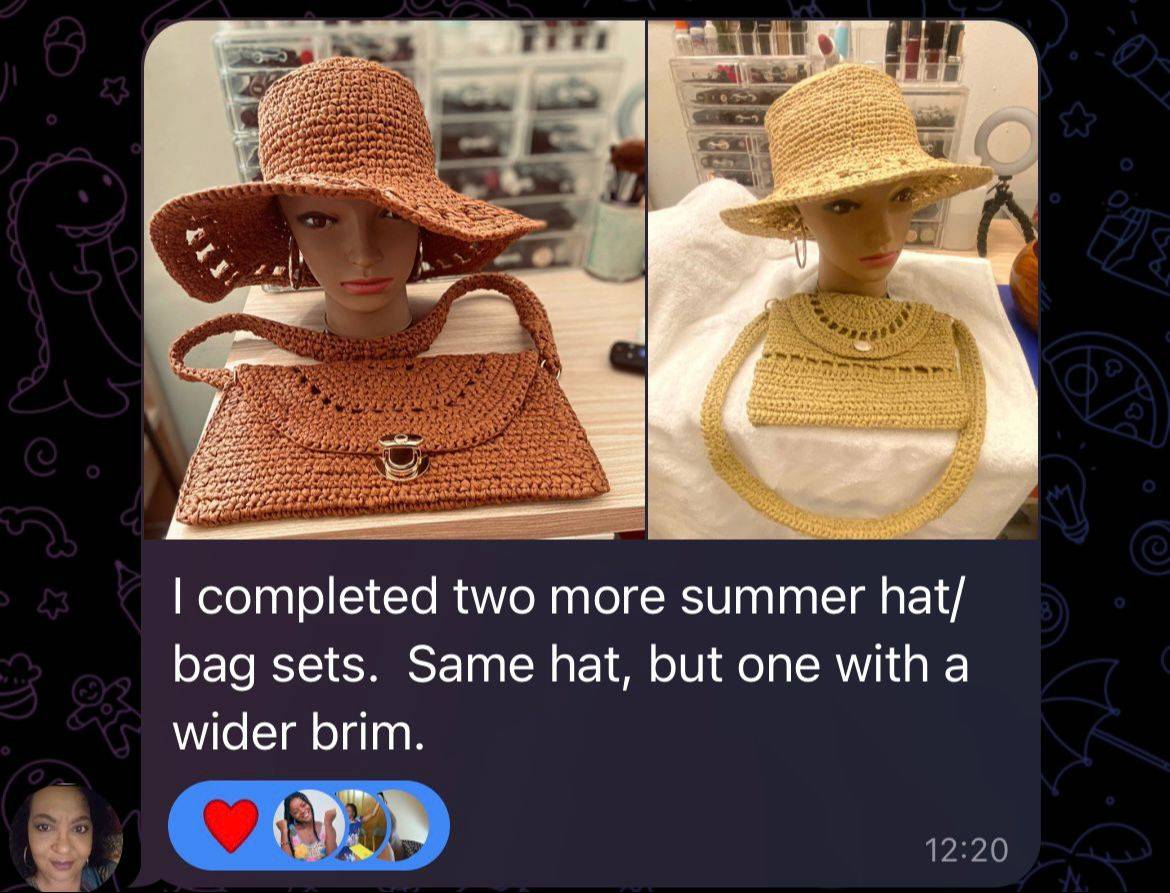 Customer crochet testimonial image