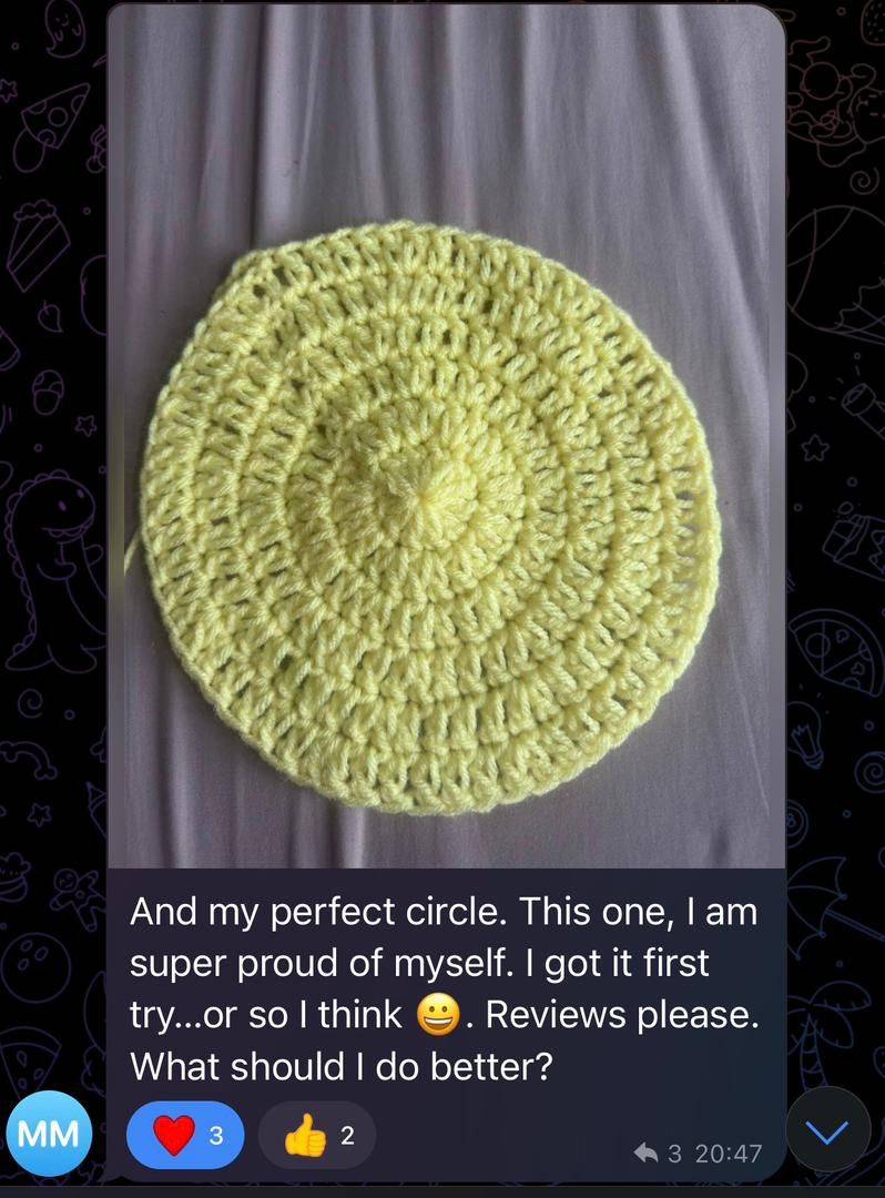 Customer crochet testimonial image