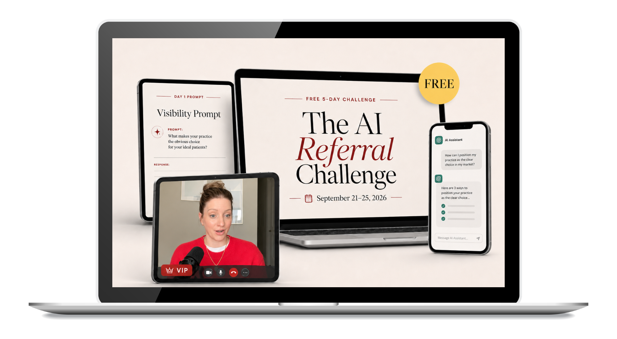 AI Referral Challenge for Doctors and Clinicians, Hosted by Amanda Clark Dougherty, MBA, Founder of Atria Social 