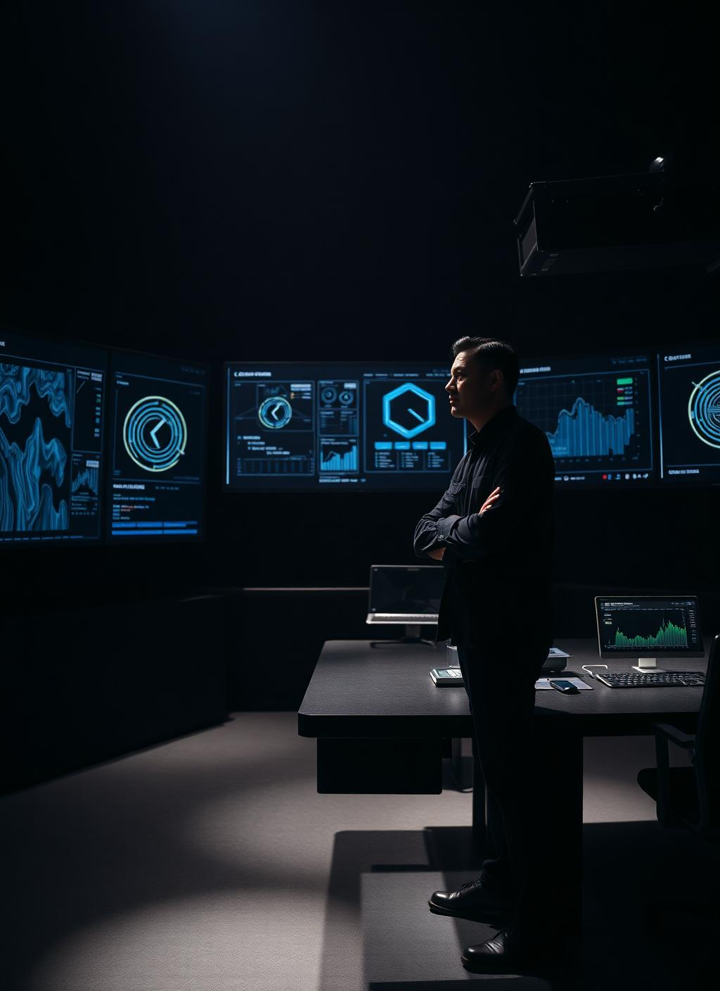 Growth strategist in a campaign-control studio