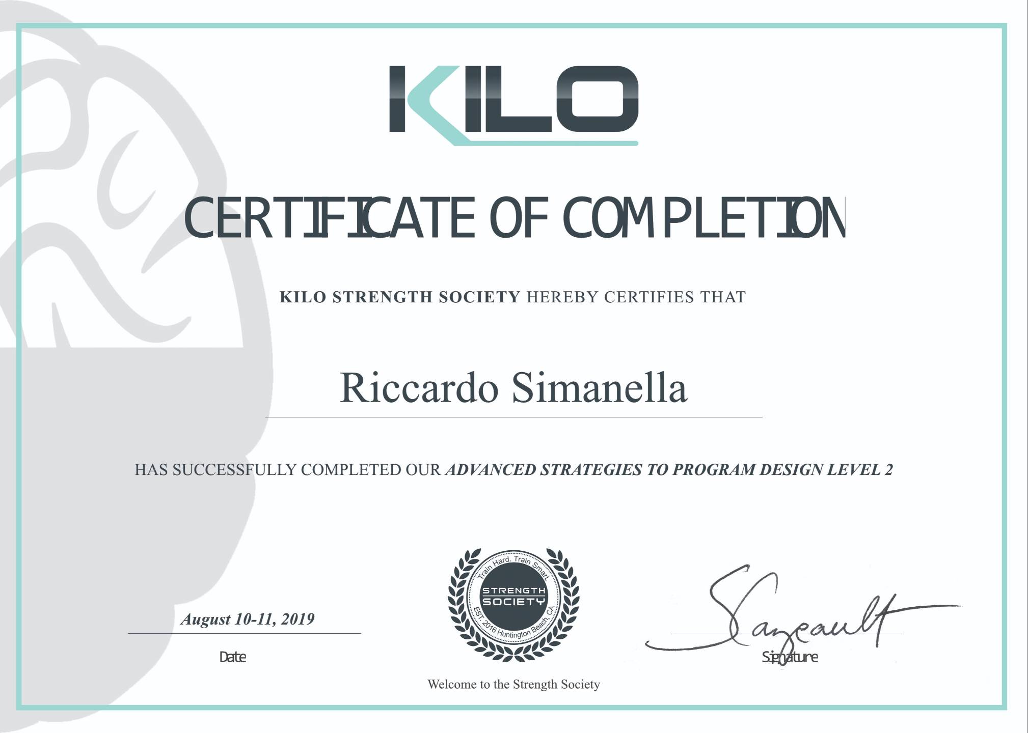 ASPD Level 2 Certification