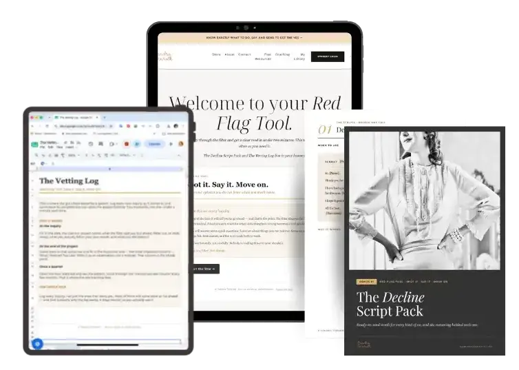 The Red Flag Tool product mockup