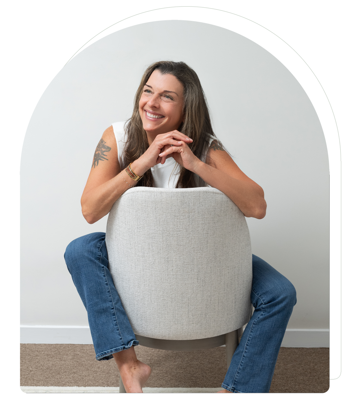Kerry Martin, RN, seated and smiling