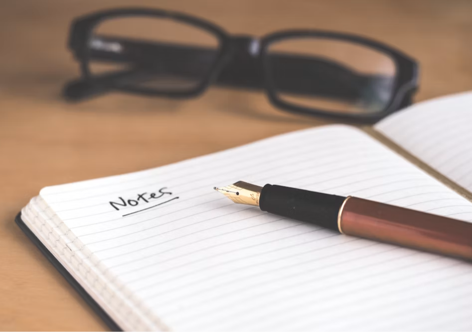 Notebook and pen — the free guide