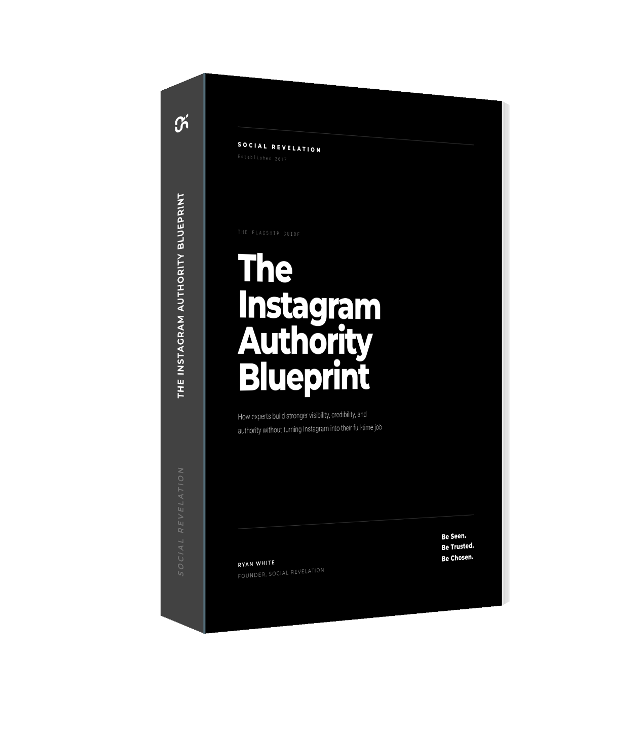 The Instagram Authority Blueprint 3D book mockup | Social Revelation