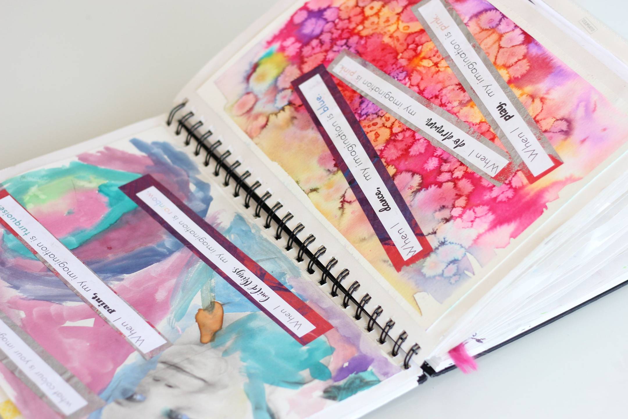 Colourful illustrated curriculum idea book