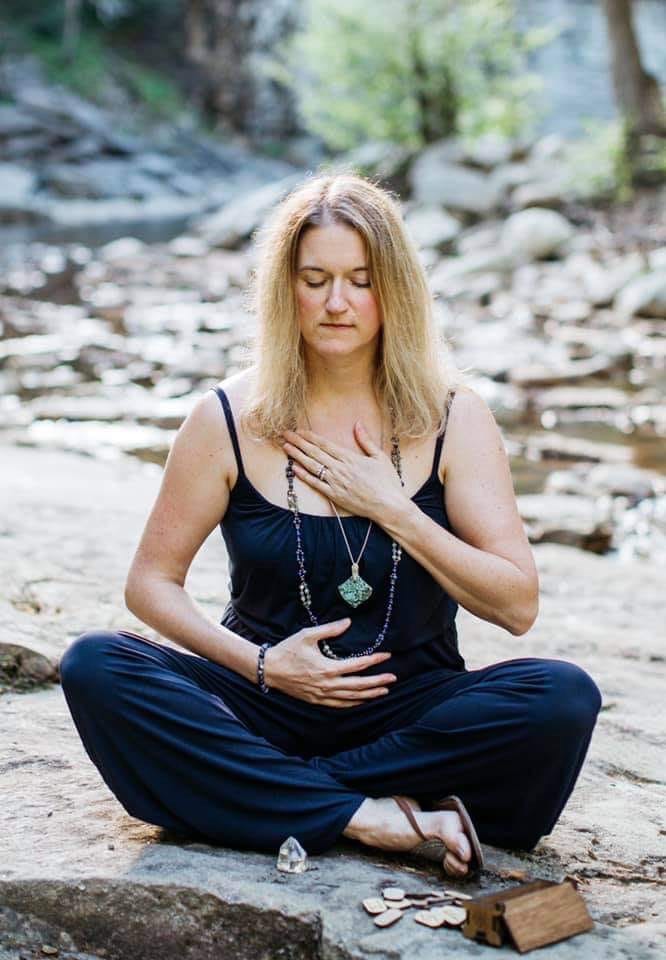 Laura in meditation
