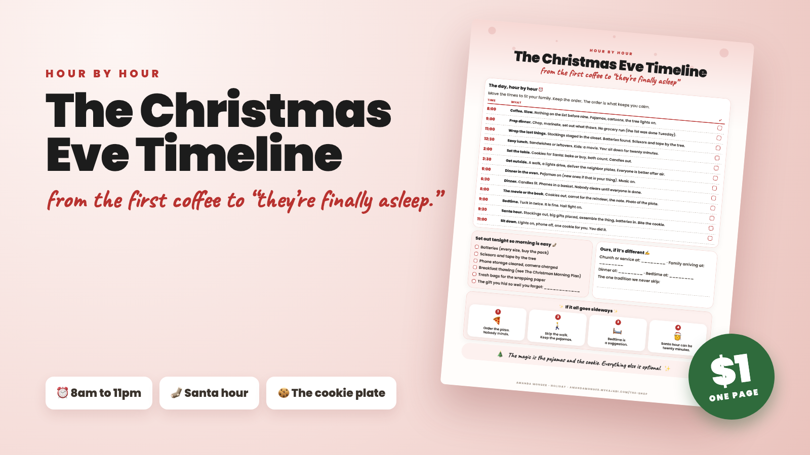 The Christmas Eve Timeline