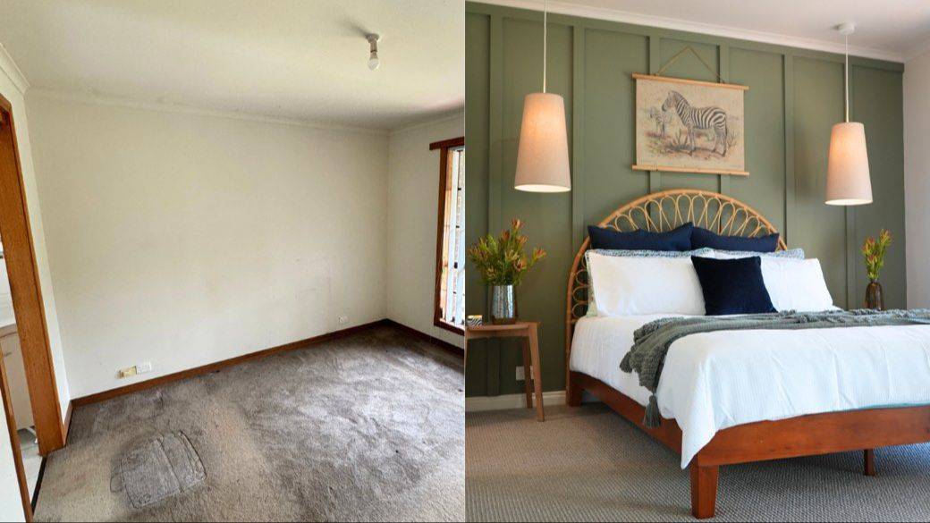 Master Bedroom before and after