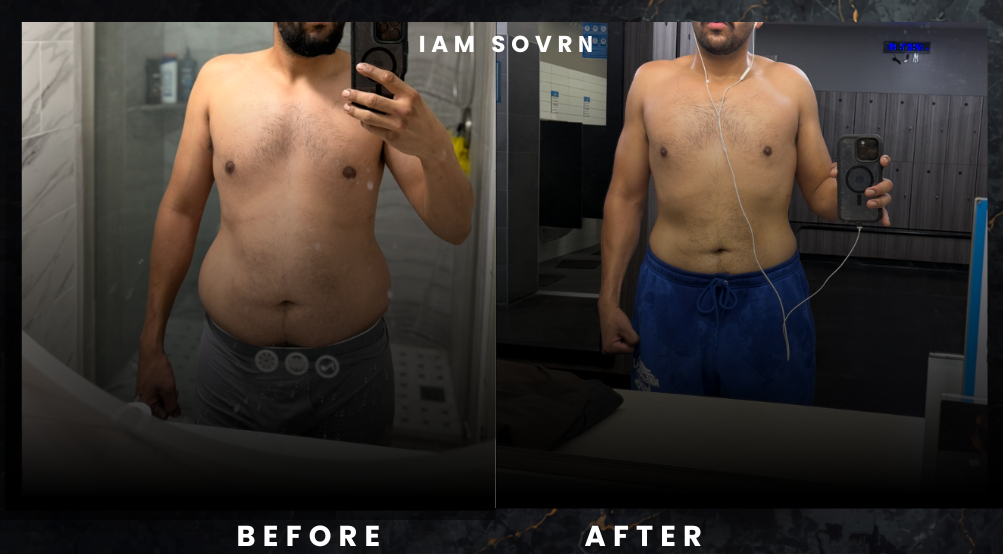 Client fat-loss transformation