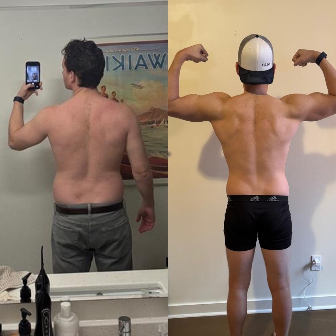 Before and after transformation
