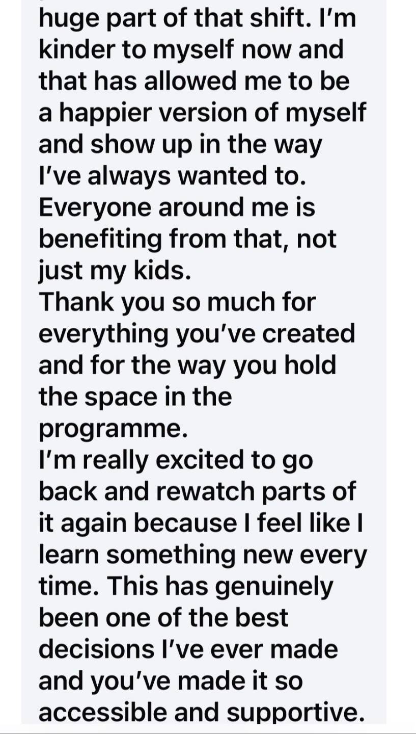 Testimonial screenshot
