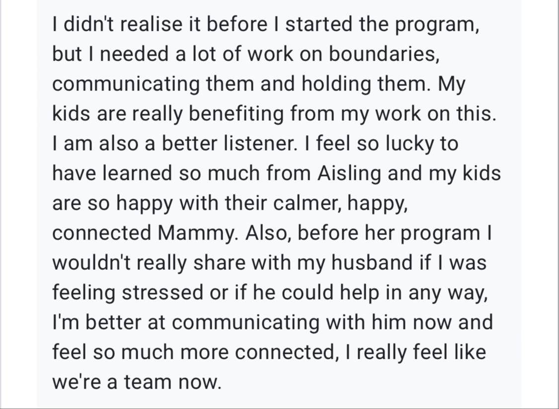Testimonial screenshot