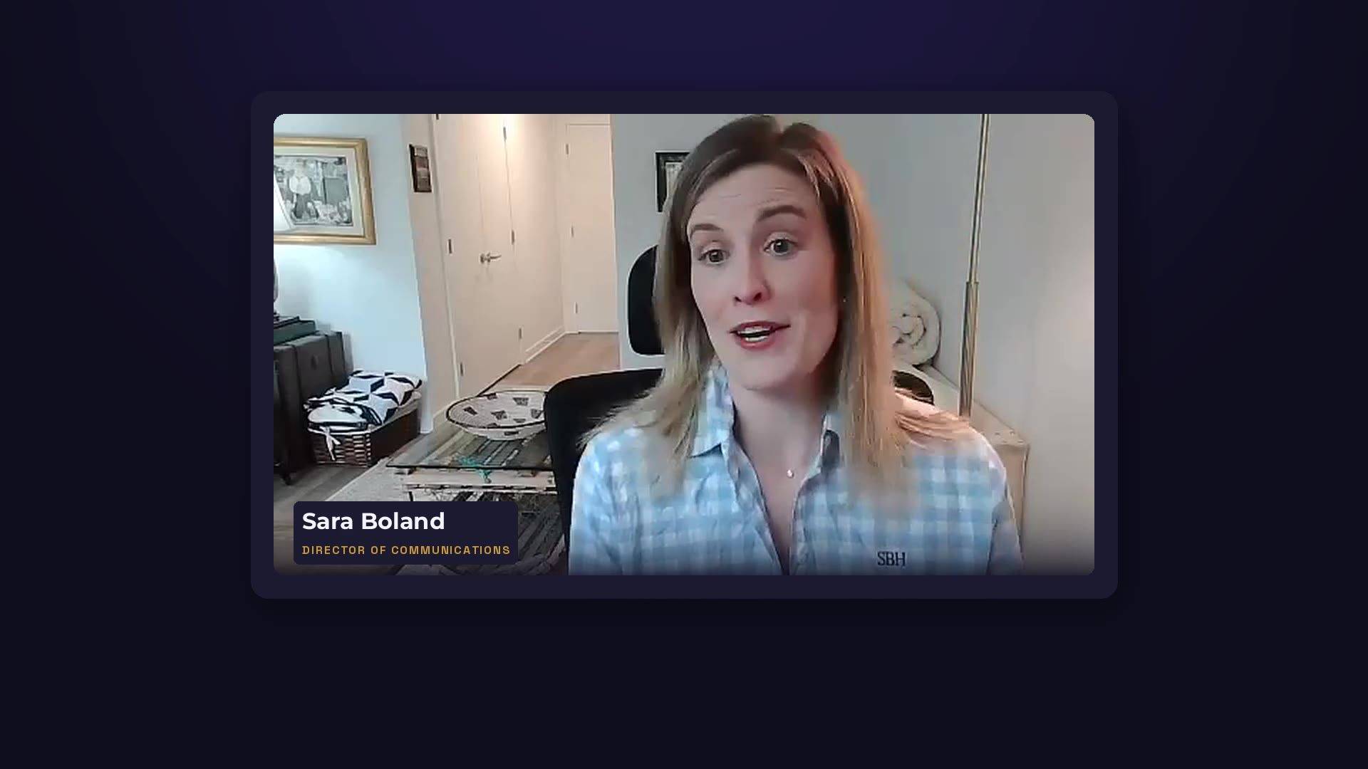Sara Boland, Career Evolved client