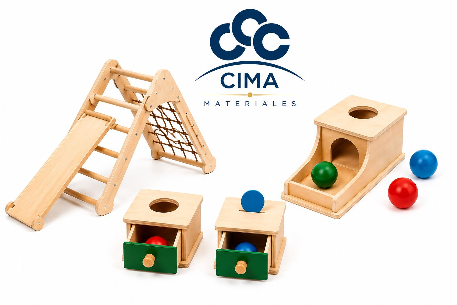 Materiales Montessori CIMA para Comunidad Infantil de 0 a 3 años