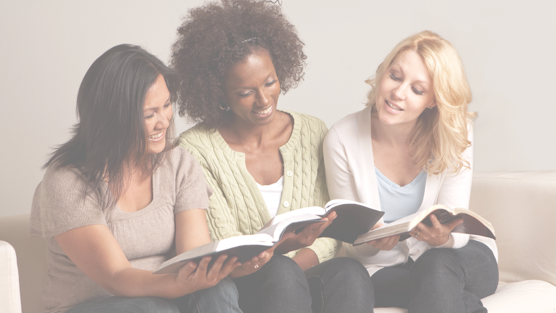 Women in their forties talking and laughing together