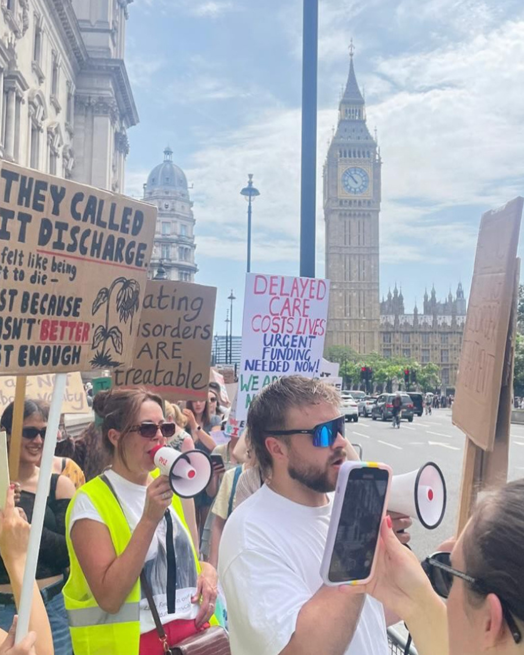 Joshua campaigning for better eating disorder care