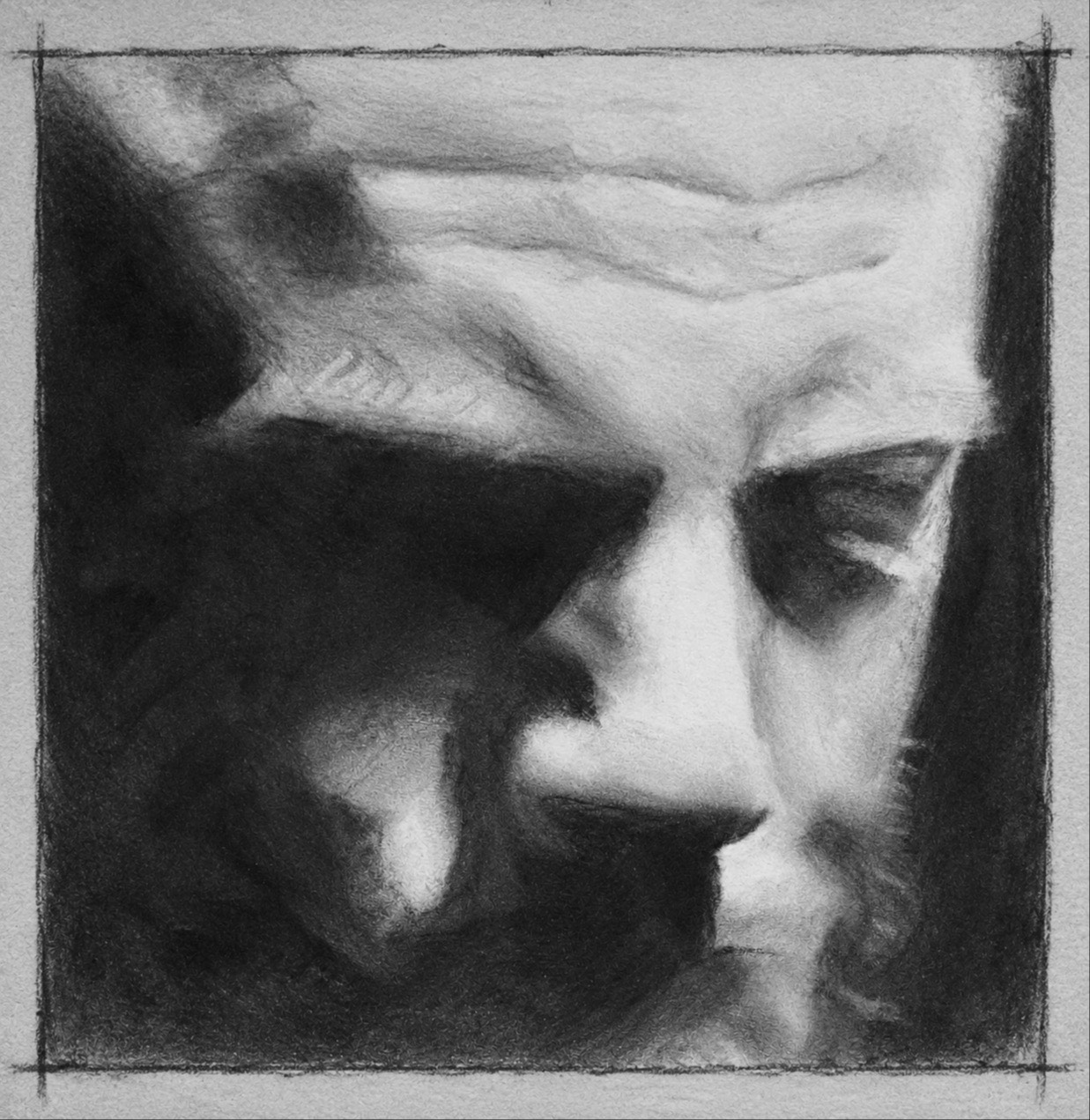 Portrait drawing demonstration