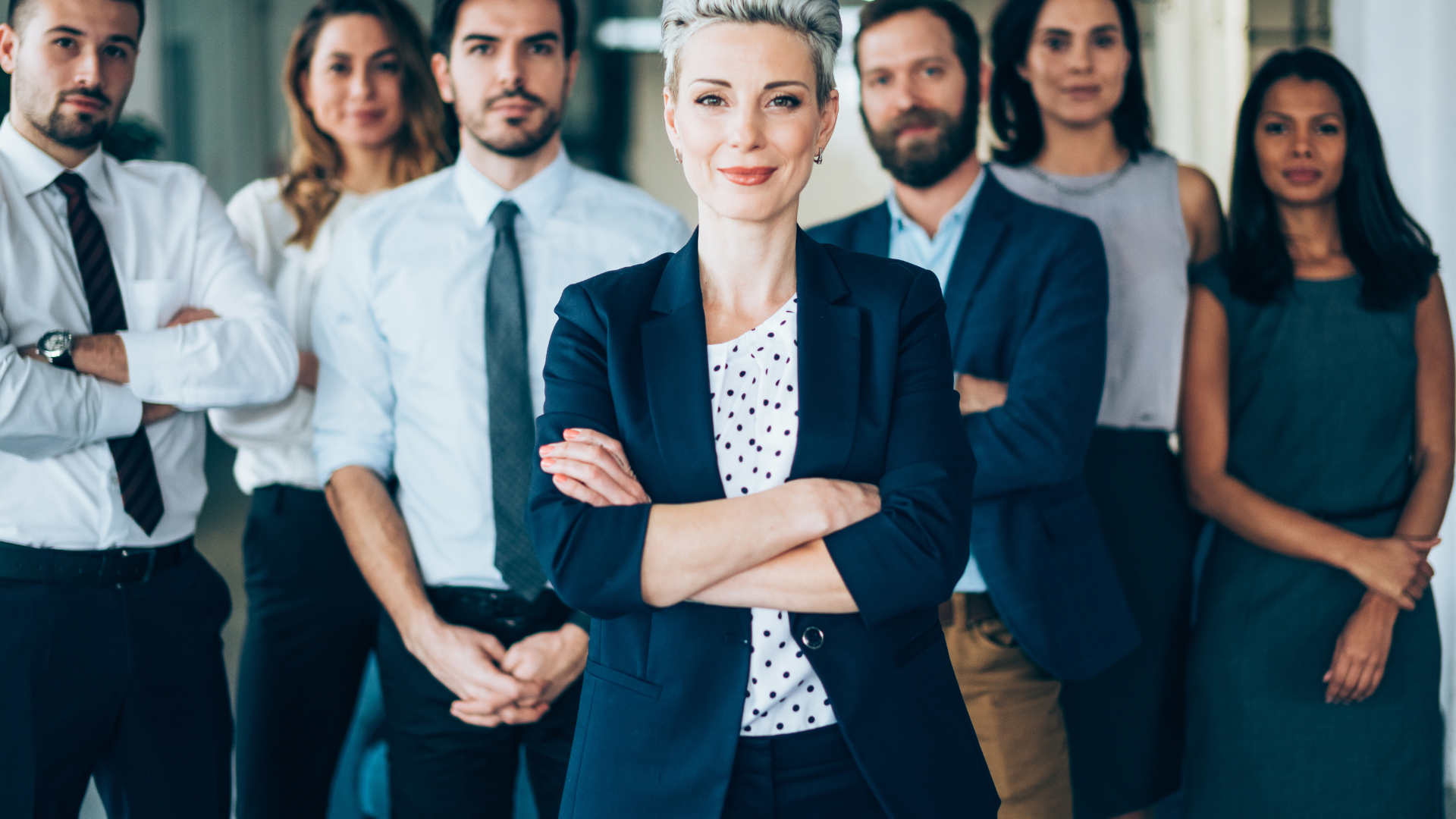 Image of service proessionals in business attire