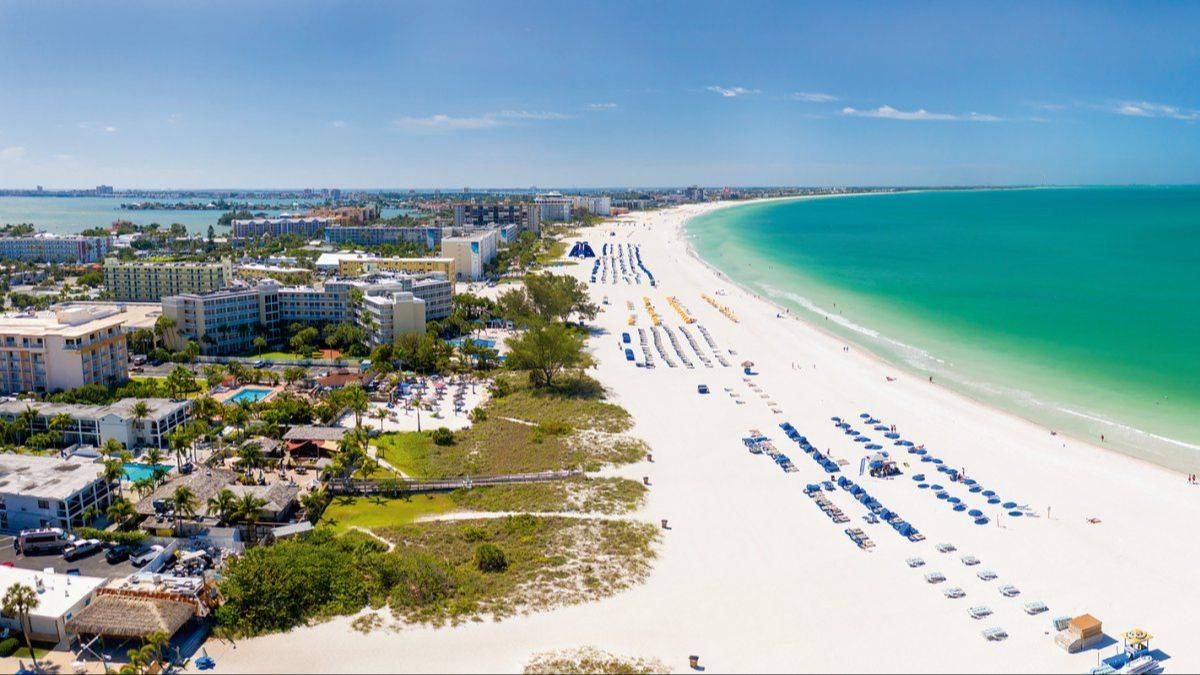 St. Pete Beach from the air
