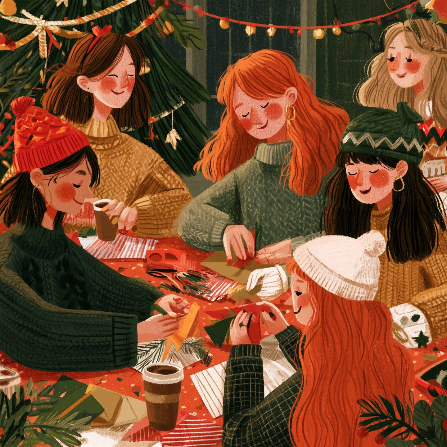 Cozy Christmas stationery workshop