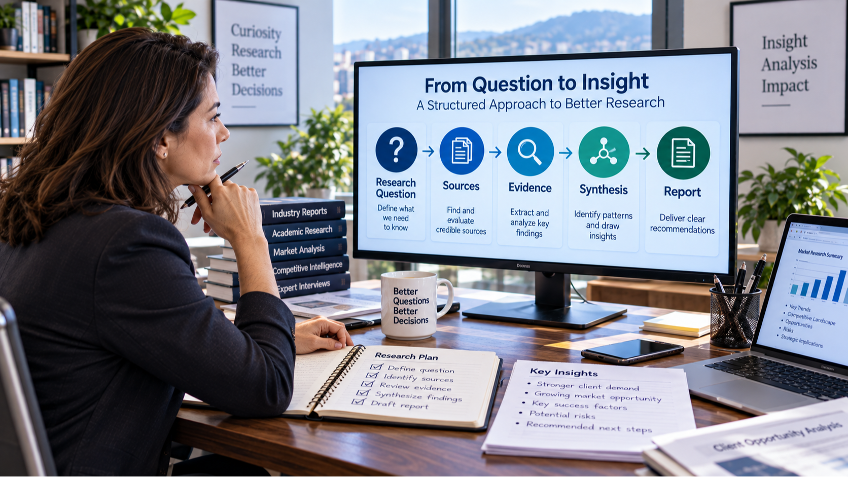 Turn AI-powered research into structured, evidence-based professional insight.